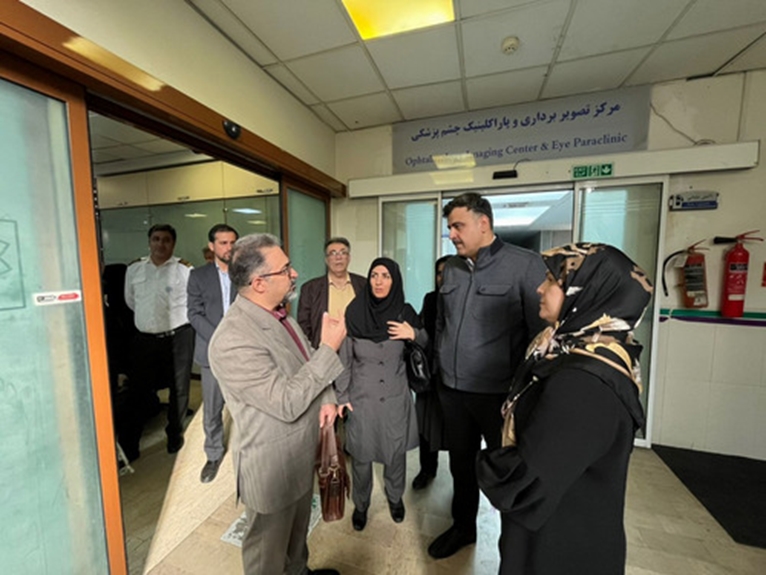 بازدید معاون درمان دانشگاه از بیمارستان طرفه